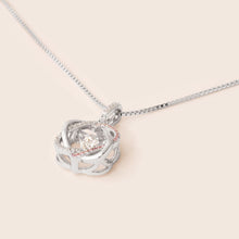 Load image into Gallery viewer, MN183 925 Silver Halves Dancing Stone Necklace
