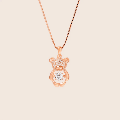 MN187 925純銀 twinkle bear Dancing stone頸鏈