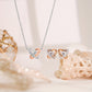 ME698 MN188 925 Silver Nova Dancing Stone Set