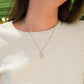 MN215 925 Silver Olea Dancing Stone Necklace