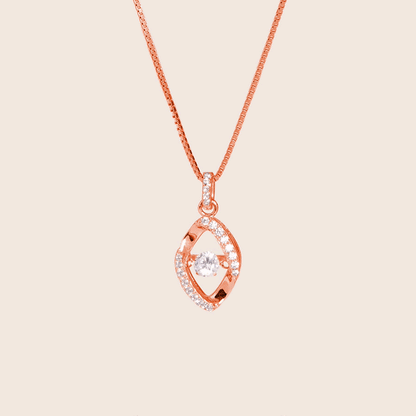 MN215 925 Silver Olea Dancing Stone Necklace