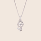 MN216 925 Silver Lale Dancing Stone Necklace