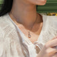 MN220 925 Silver Kitten Dancing Stone Necklace