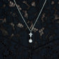 MNP08 925 Silver Pearl Necklace
