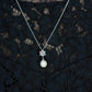 MNP12 925 Silver Pearl Snow Necklace