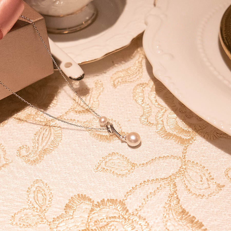 Moni HK Jewellery 925 Silver Pearl Necklace