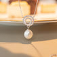 MNP27 925 Silver Drop Pearl Necklace