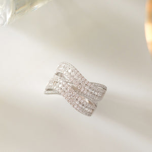 MR006 925 Silver Cocktail Ring