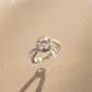 MR010 925 Silver Twist Solitaire Ring
