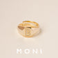 MR01 925 Silver Alphabet Ring