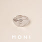 MR01 925 Silver Alphabet Ring