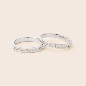 MR058 925 Silver Couple Ring