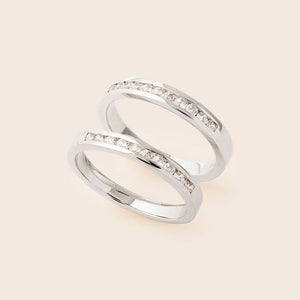 MR058 925 Silver Couple Ring