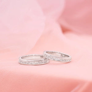 MR058 925 Silver Couple Ring