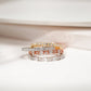 MR079 925 Silver Stackable Eternity Ring Set (3 Colours)