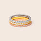 MR079 925 Silver Stackable Eternity Ring Set (3 Colours)