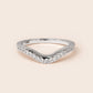 MR081 925 Silver U shape Stackable Ring