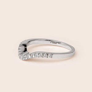 MR081 925 Silver U shape Stackable Ring