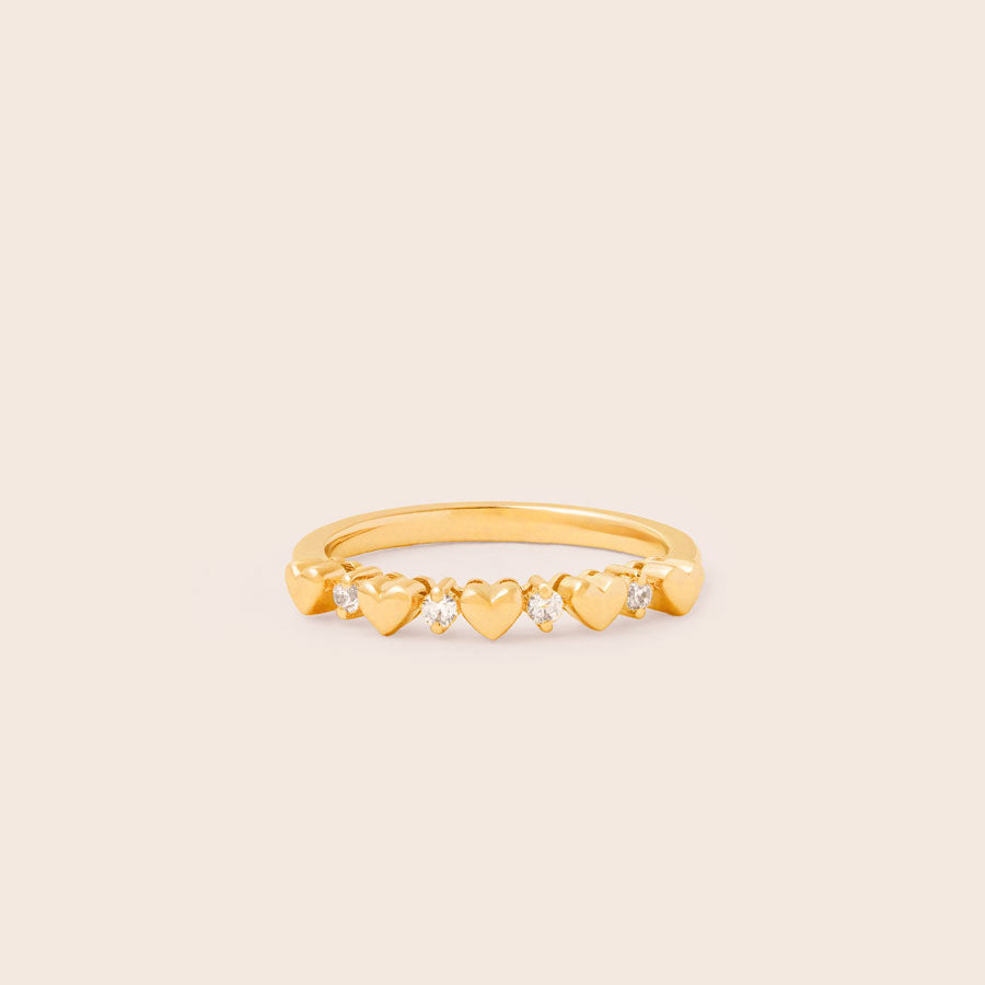 MR085 925 Stackable Heart Ring