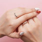 MR085 925 Silver Stackable Heart Ring