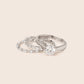 MR402 MR1001 MR1004 925 Silver Solitaire Ring Set