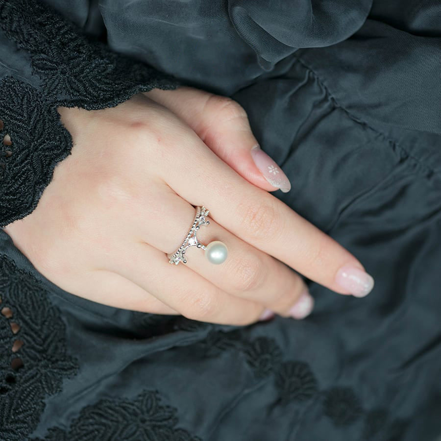 MR1021 925 Pearl Ring