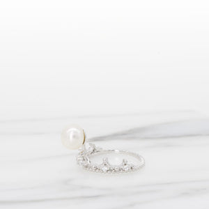 MR1021 925 Silver Pearl Ring