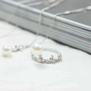 MR1021 925 Silver Pearl Ring