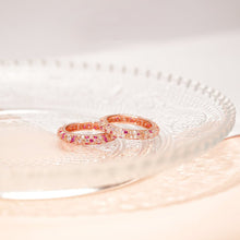 Load image into Gallery viewer, MR1037 925 Silver Pink Eternity Ring
