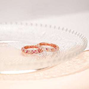 MR1037 925 Silver Pink Eternity Ring