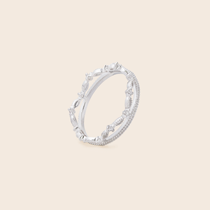 MR1065 925 Silver Clown Stackable Eternity Ring