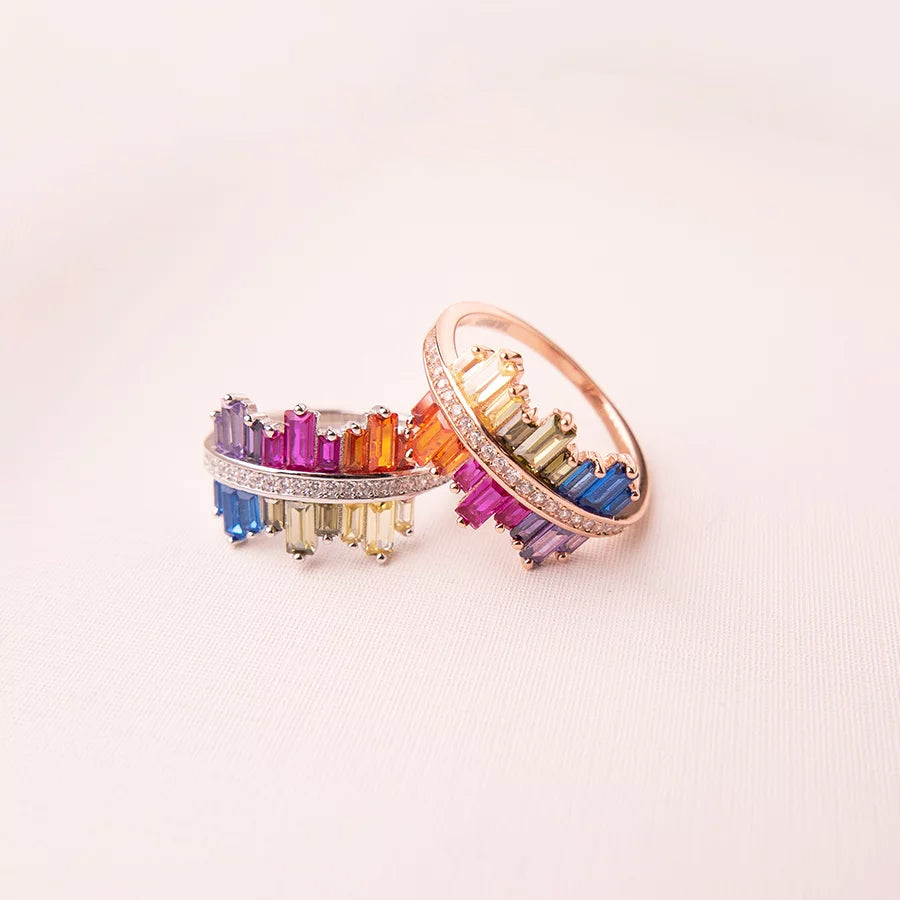 MR1096 925 Rainbow Ring