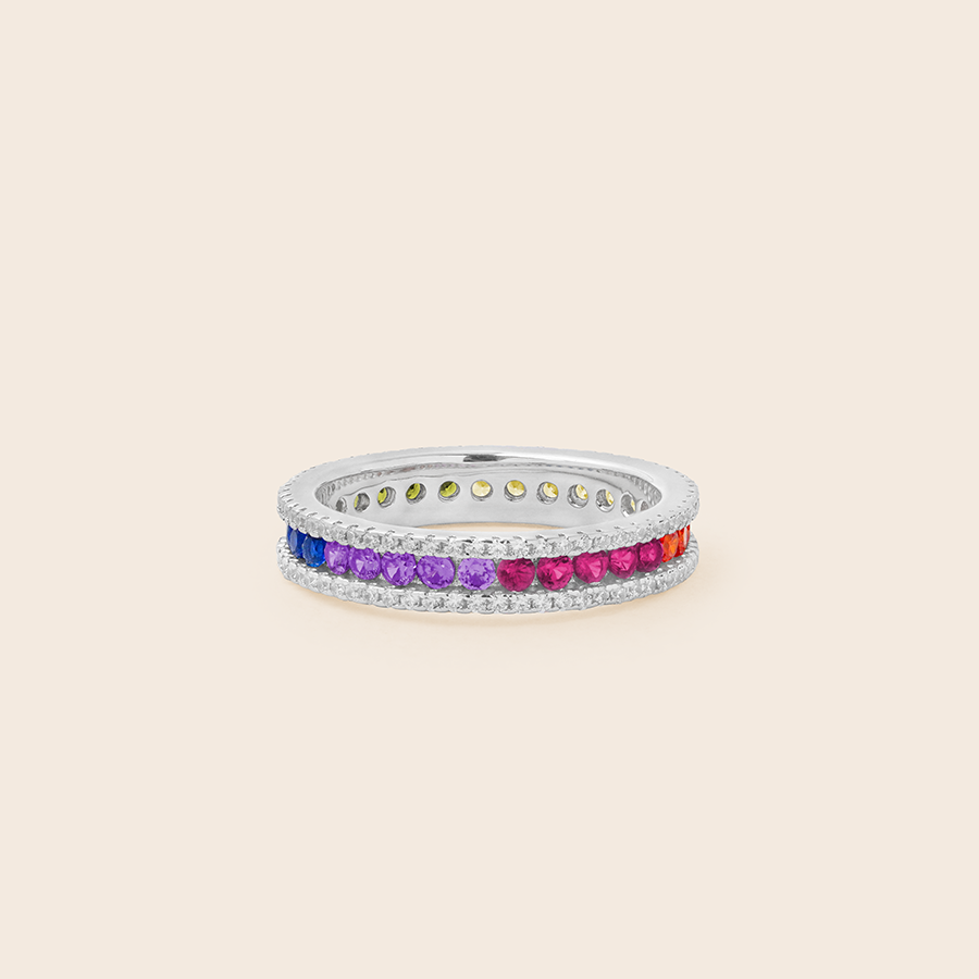 MR1097 925 Rainbow Ring