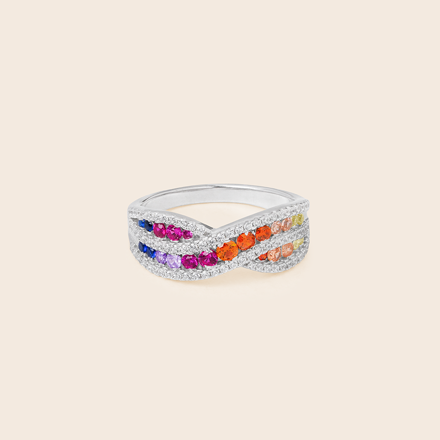 MR1098 925 Rainbow Ring