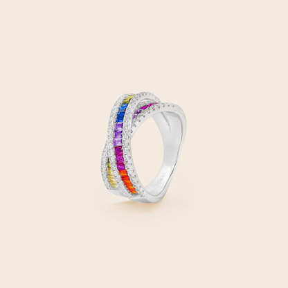 MR1099 925 Silver Rainbow Ring