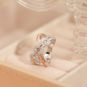 MR1126 925 Silver Crossing Ring