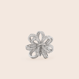 MR1130 925 Silver Flower Ring