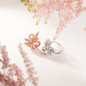 MR1130 925 Silver Flower Ring