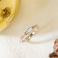 MR1133 925 Silver Mistletoe Ring