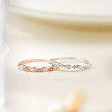 Load image into Gallery viewer, MR1143 925 Silver Half Eternity Ring
