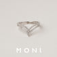 MR1160 925 Silver Chevron Ring