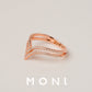 MR1160 925 Silver Chevron Ring