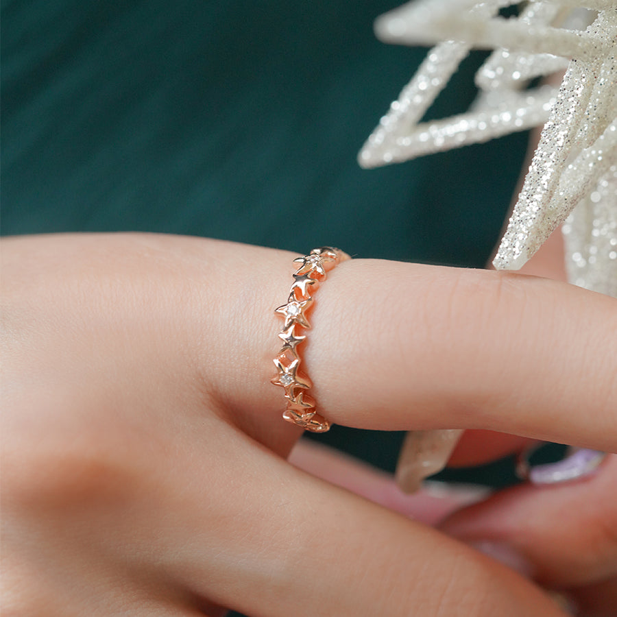 MR1170 925 Silver Starry Ring – Moni Jewellery