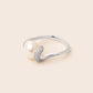 MR1177 925 Silver Evie Pearl Ring