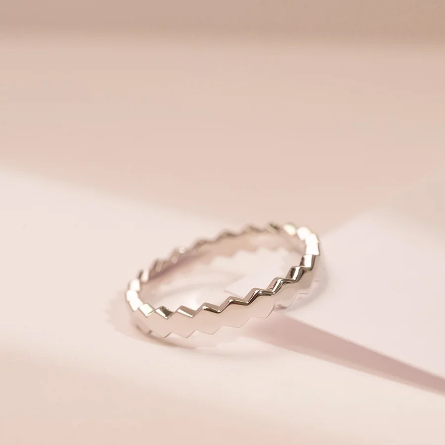 MR213 925純銀六角形蜂巢戒指– Moni Jewellery