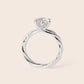MR214 925 Silver Twist Solitaire Ring