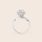 MR215 925純銀 花型 單鑽 戒指