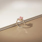 MR223 925 Silver Pink Radiant Ring