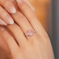 MR235 925純銀 Briana 梨型粉鑽戒指