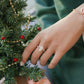 MR240 925 Silver Christmas Carol Ring